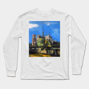 Paris, Notre Dame Long Sleeve T-Shirt